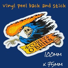 Adesivo vinile Corey O'Brien classico vintage skateboard rotaie da skateboard Santa Cruz
