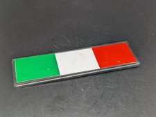 BANDIERA AUTO ITALIA ITA IT LOGO SIGLA EMBLEMA FREGIO STEMMA SCRITTA BADGE TARGA