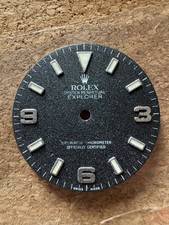 Rolex Explorer 14270 114270 set quadrante nero matte opaco dial lancette hands