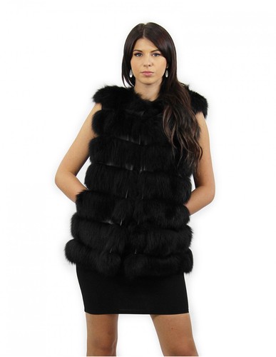 Gilet smanicato nero taglia - , 44