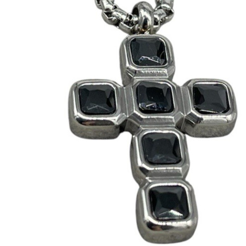 Collana croce nera - croce, nere