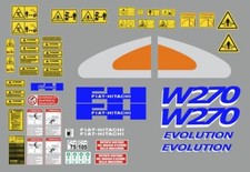Fiat-Hitachi W 270 evolution decalcomanie adesive, kit Completo