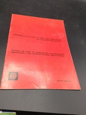 DEPLIANT AUTO VINTAGE VOLKSWAGEN 1600 AGO 1970 24 PAG ITA DATI TECNICI