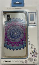 iPhone 8 Phone Case. Crystals By Swarovski NIB Mandala Design Clear.