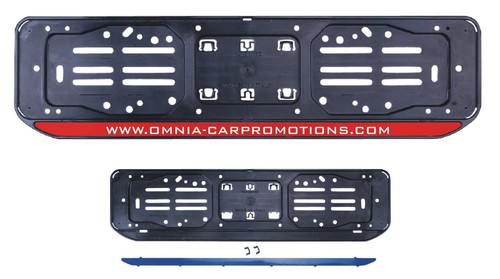 Portatarga posteriore con - posteriore,