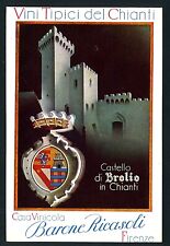 Cartolina Pubblicitaria Vini Chianti Barone Ricasoli
