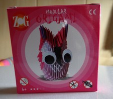 Modular ORIGAMI Zog, GUFO rosa, nuovo, +6 anni 