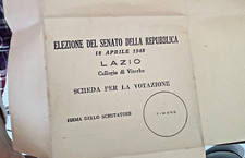 SCHEDA ELETTORALE VITERBO 1948