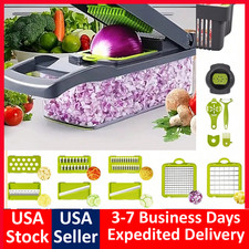 NUOVO 15 in1 affettatrice frutta verdura taglierina cibo cipolla verdura dicer tritatutto cucina