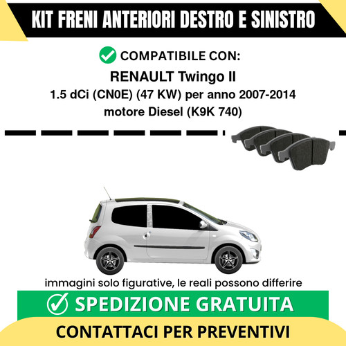 Pastiglie freno anteriori per - pastiglie,