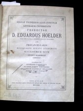 Bibliothecae Erlangensis