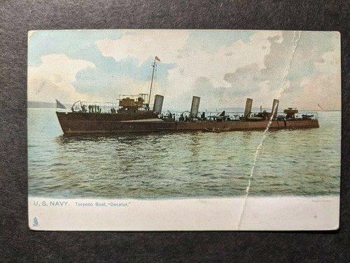 Cartolina torpediniera uss - cartolina,