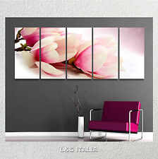 Magnolia 2 QUADRO 190x70 ARREDO CENTRO BENESSERE SPA QUADRI STAMPA TELA FIORI