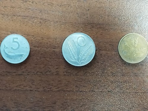 Moneta lire delfino 1954 - lire,