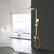 Sistema doccia oro spazzolato