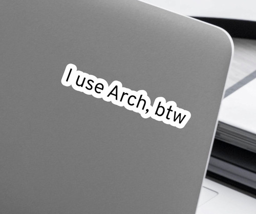 Adesivo arch btw - adesivo,