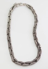 Unico Vintage Massiccio Pesante Grappolo Argento Sterling Moderni Collana