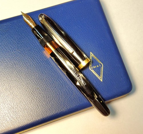 Omas 555 fountain pen grey - 555/s,