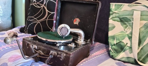 Grammofono epoca portatile - grammofono,