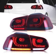 Fanale posteriore VLAND LED per VW GOLF MK6 GTI R 2009-2014 completo rosso fumo fanale posteriore