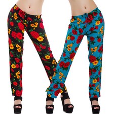 Pantaloni donna floreali fiori