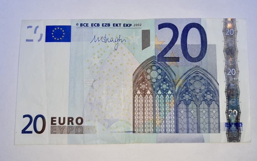 Banconota euro del 2002 - banconota, da