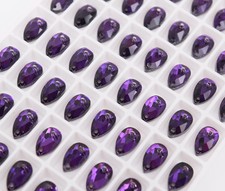 Strass da cucire 6x10 mm vetro