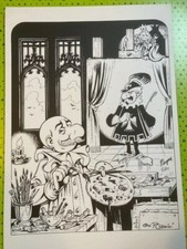 GIOVANNI ROMANINI LITOGRAFIA OMAGGIO A MAGNUS  PICTOR