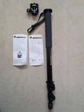 Manfrotto 681B Monopiede e Inclinazione Testa 238, Nero, Attrezzatura Fotocamera Professionale