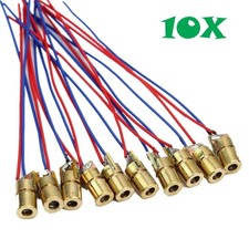 10pcs 650nm 6mm 5V 5mW Modulo