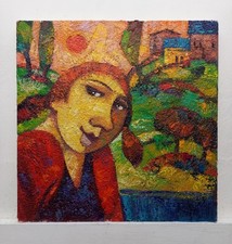 COMPLEMENTO ARREDO QUADRO DIPINTO AD OLIO SU TAVOLA CM30X30