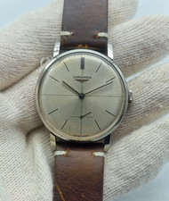 OROLOGIO UOMO VINTAGE LONGINES CAL:30L QUADRANTE ARGENTO CARICA MANUALE / X025