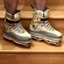 Razors pattini in linea aggressivi personalizzati Air Jordan con suole UHMW extra larghe taglia 11