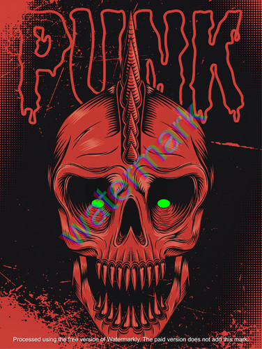 Insegna metallo poster punk - insegna,