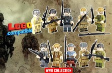 10 Figure WWII Allied Axis Set