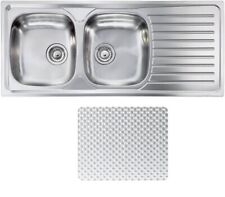 CM 010497SCSSX Lavello IX Siros 3" 116X50 2 Vasche A Sinistra inox antigraffio