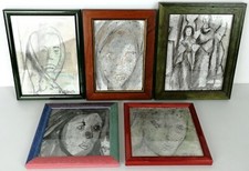 Lotto quadri acquarello - lotto, 5