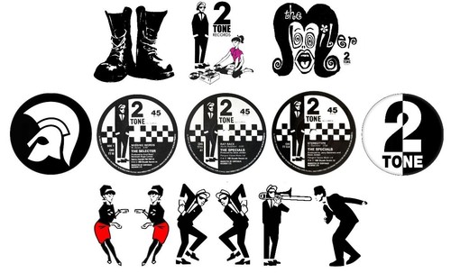 X14 ska vinyl stickers - vinyl,