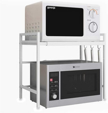 Mobile Portaoggetti Da Cucina, Supporto per Forno a Microonde, Con 2 Livelli Di 