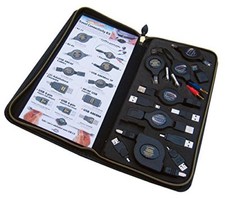 Mediacom Travel Connectivity Kit Nero cavo USB Kit con USB FiREWIRE RJ11 e RJ45