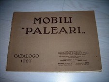 CATALOGO MOBILI FERDINANDO PALEARI & FIGLI - LISSONE/CANTU' 1927