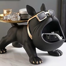 Statua Bulldog Nero Svuota