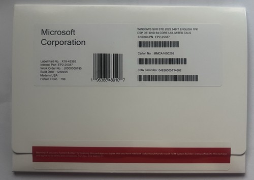 Microsoft windows server - microsoft, 2025