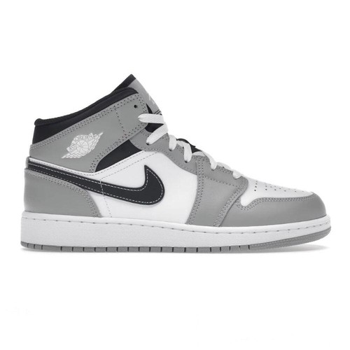 Jordan mid light smoke - smoke, grey