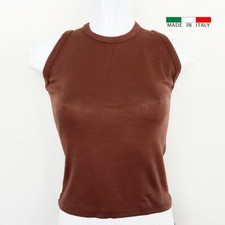 Maglia donna ragazza smanicato