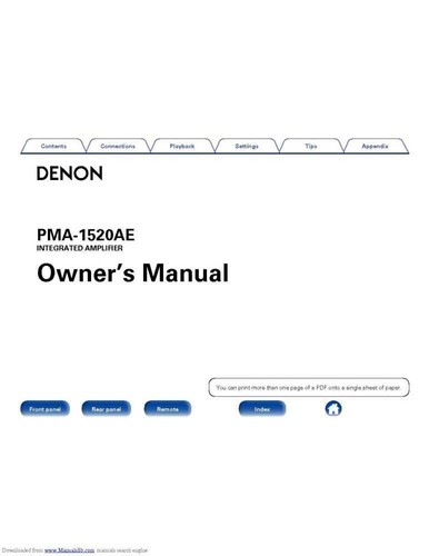 Denon pma 1520ae ricevitore - pma-1520ae,