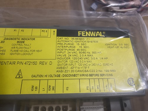 Pentair 472150 minimax - nt, tsi