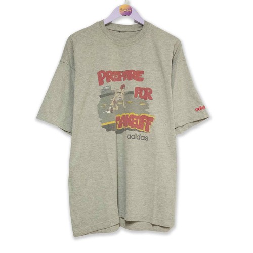 Shirt adidas vintage grigia - t,