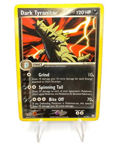 Carta pokemon dark tyranitar - pokemon,