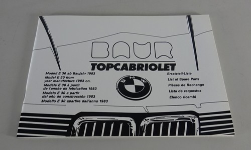 Catalogo parti ricambi - ricambi, bmw